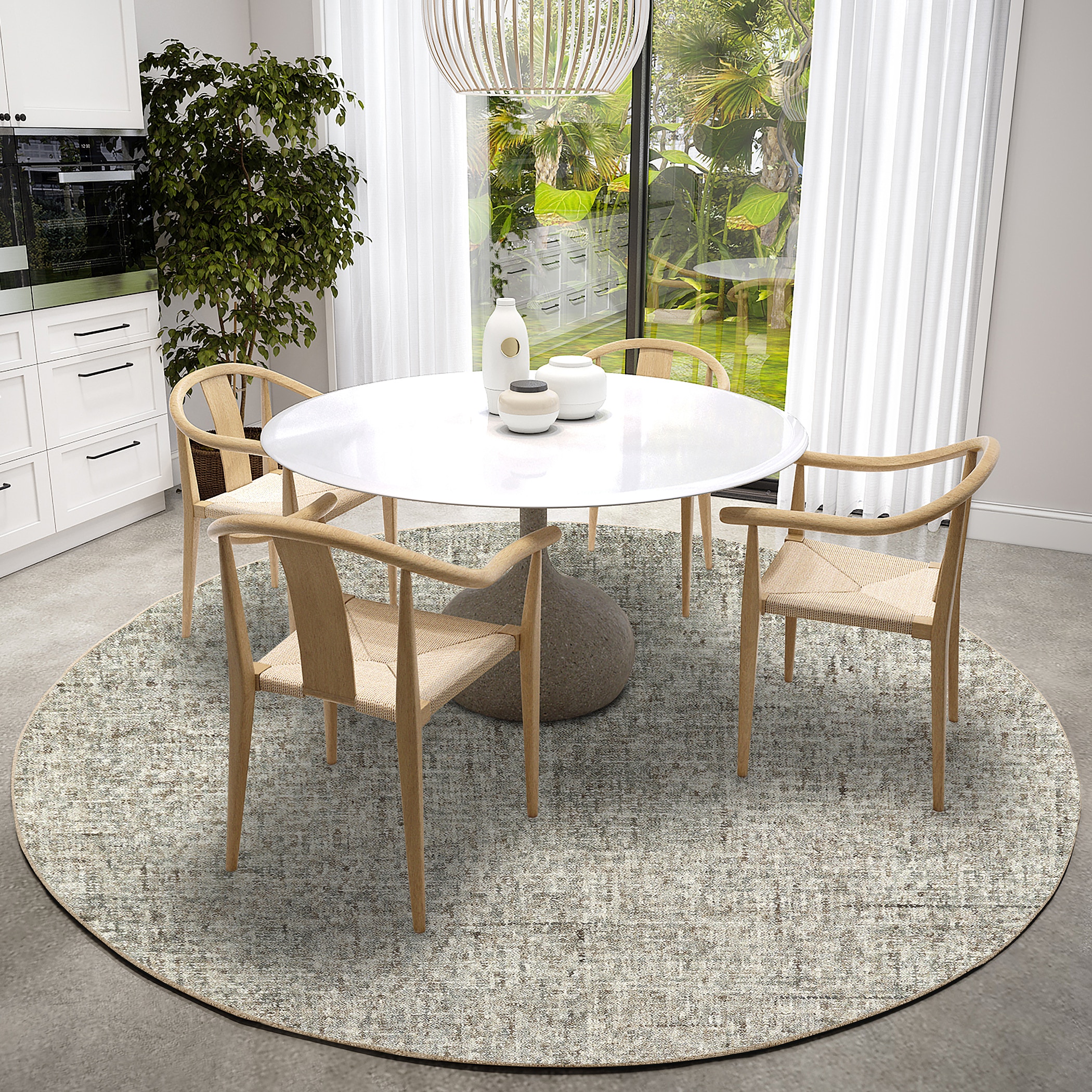 Dalyn Rug Company Area Rugs Calisa CS5 Fog 6' x 6' Round Rug CS5FO6RO