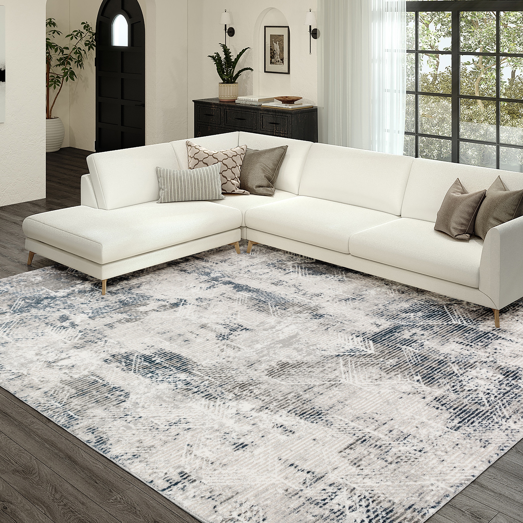 Dalyn Rug Company Area Rugs Rhodes RR1 Gray 5'1