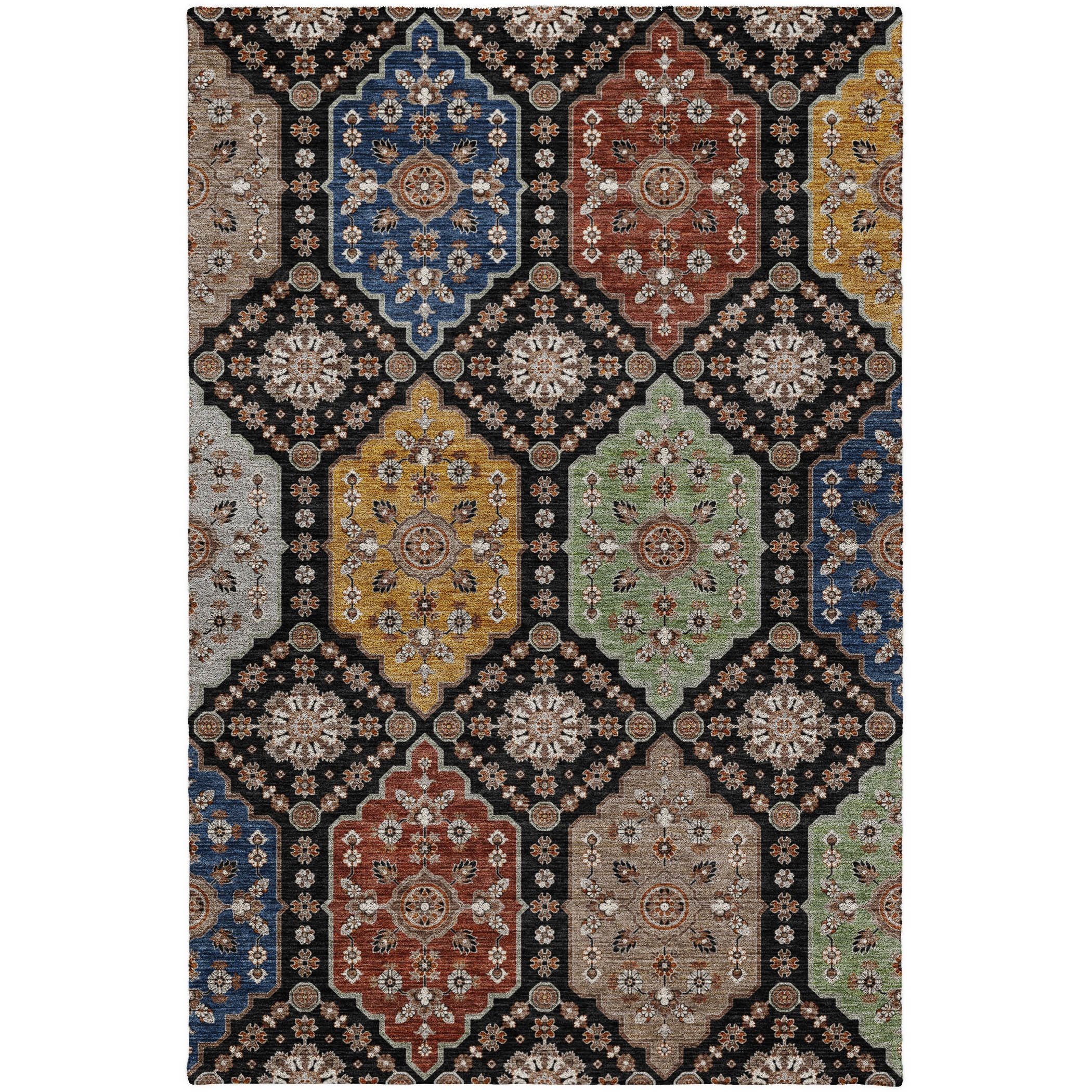  Silk Road SR7-Black Rug SR7-Black