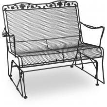 Wrought iron hot sale glider chair