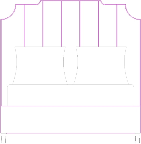 Bernhardt Interiors Upholstered Bed Program Bayonne Fabric Headboard 362H54
