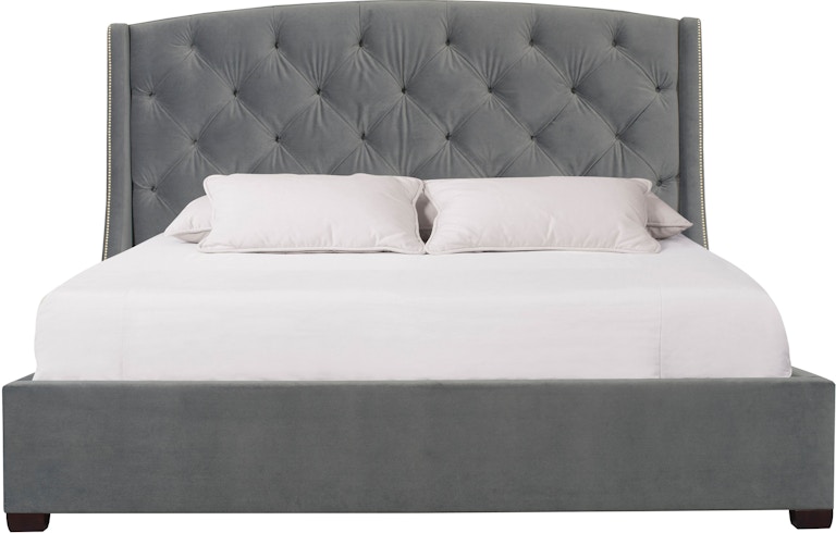 Bernhardt Interiors Upholstered Bed Program Jordan Fabric Shelter Bed K1501