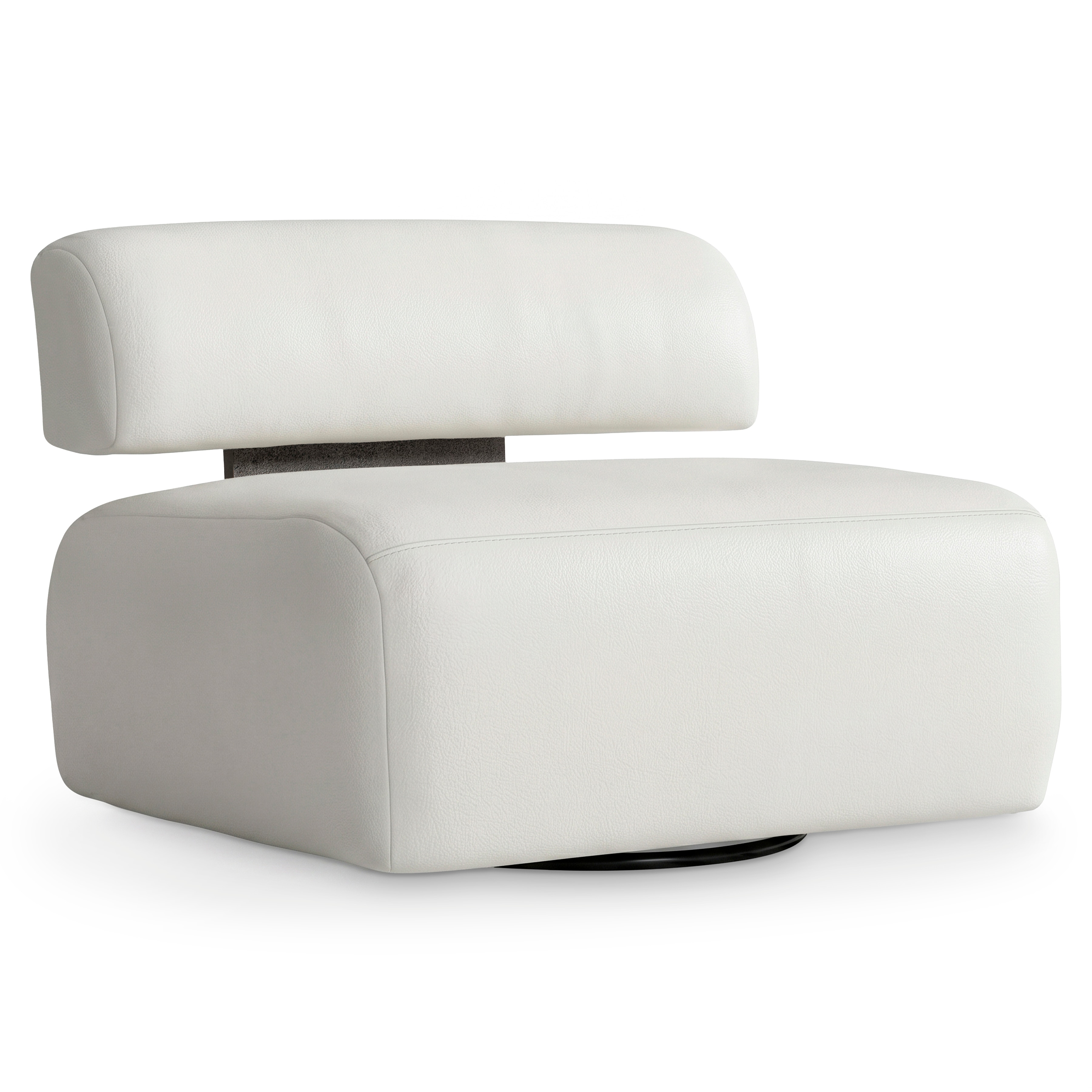 Bernhardt Interiors Paley Leather Swivel Chair N1503SL
