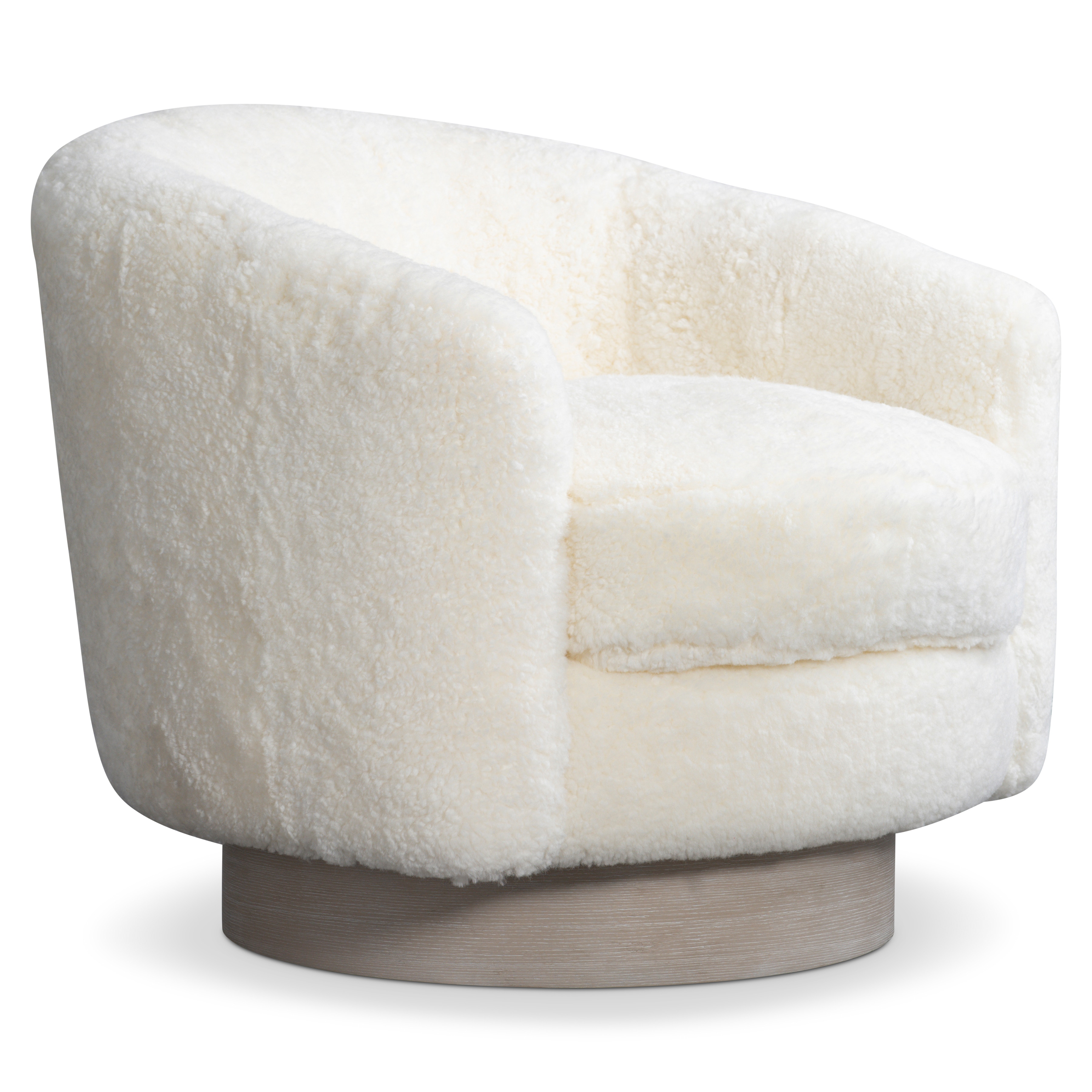 Bernhardt Interiors Camino Shearling Swivel Chair N5712ST