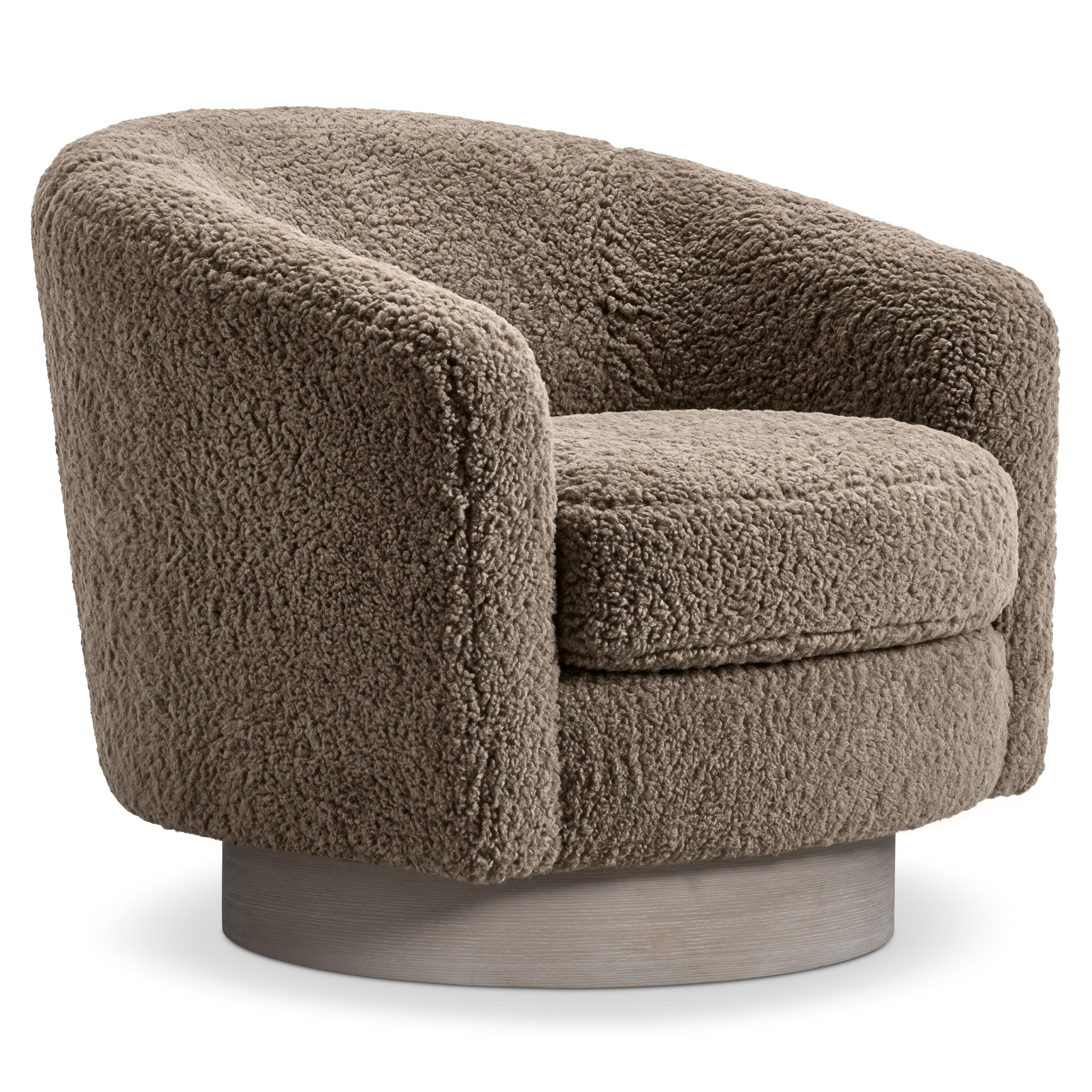 Bernhardt Interiors Camino Shearling Swivel Chair N5712SV