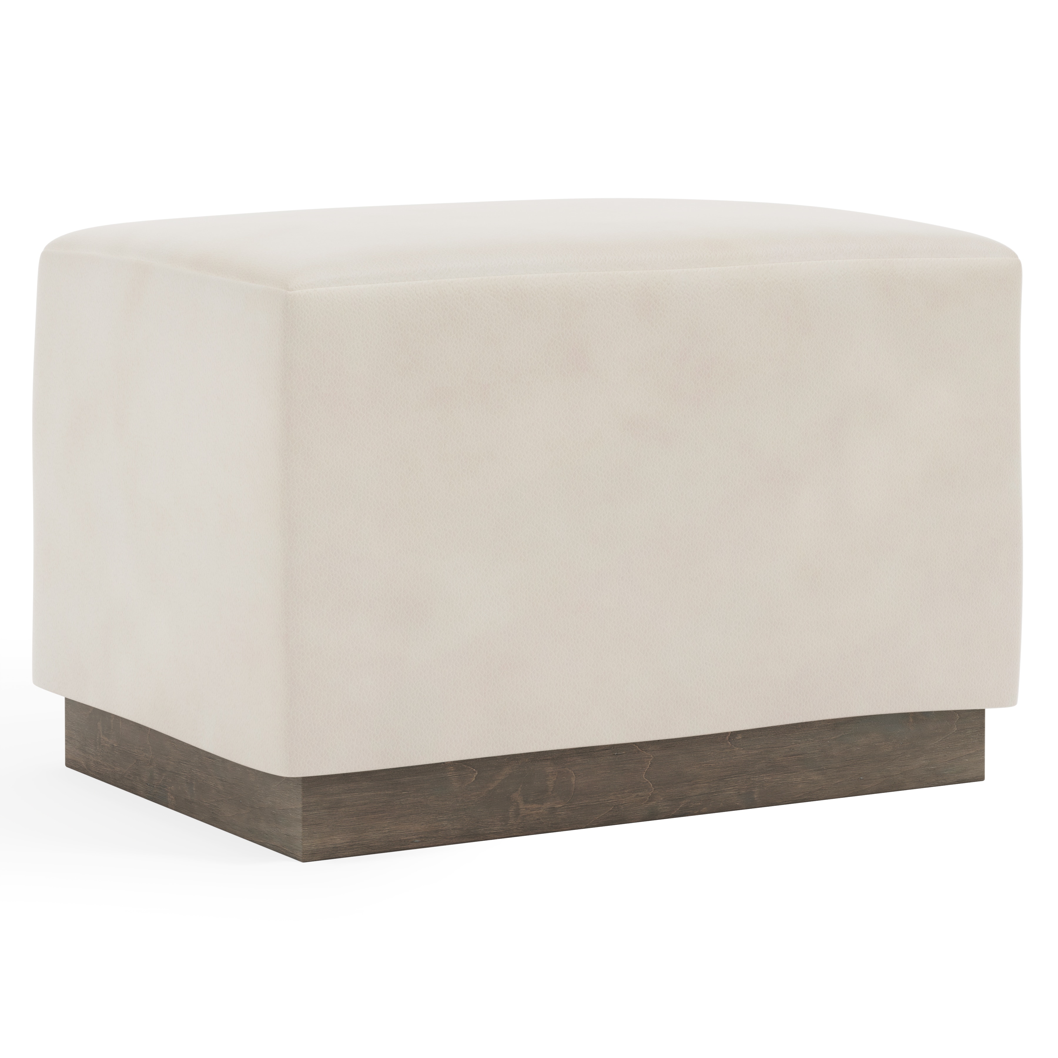  Merino Leather Ottoman 1421LCSA