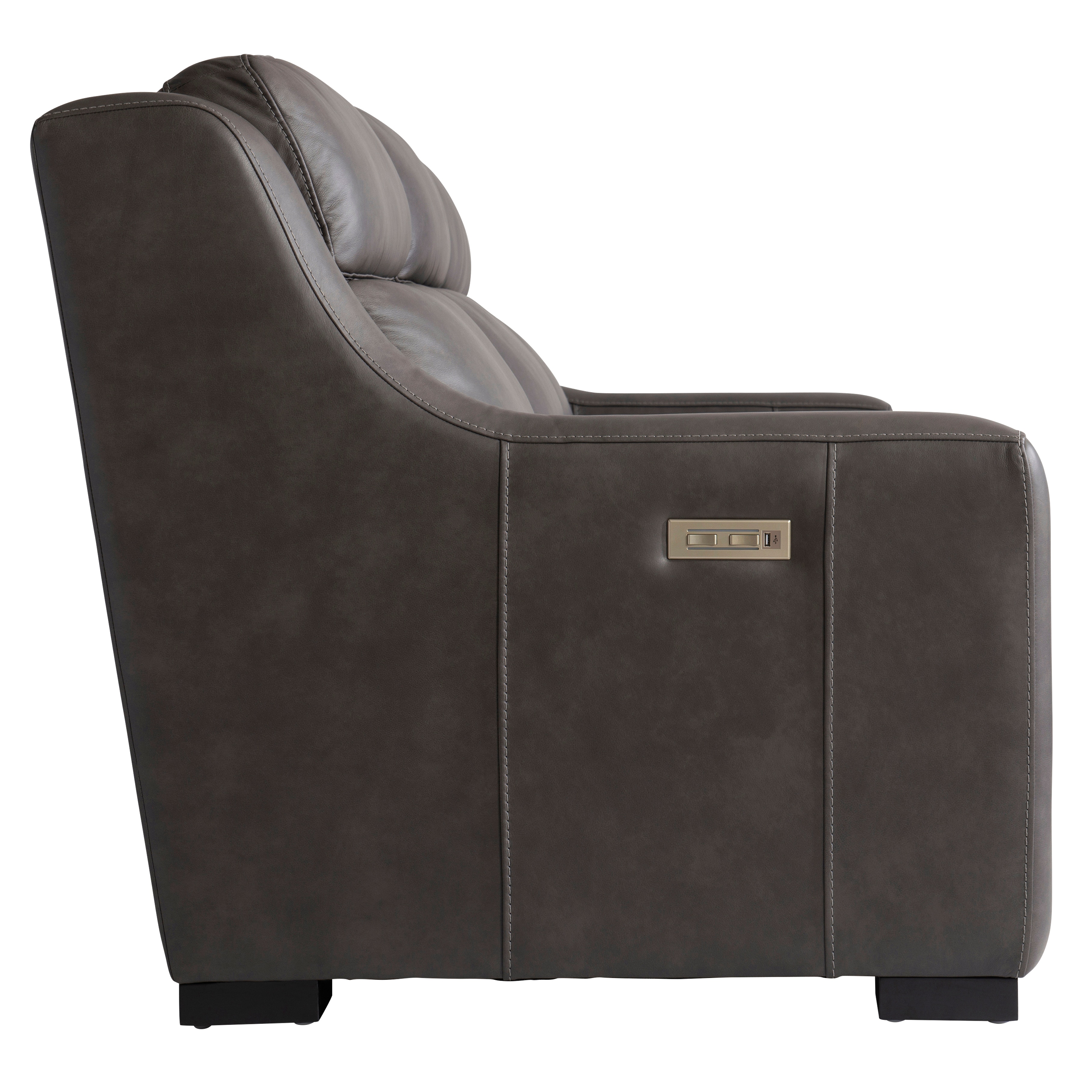 Bernhardt Living Living Room Germain Leather Power Motion Sofa 2027RHO