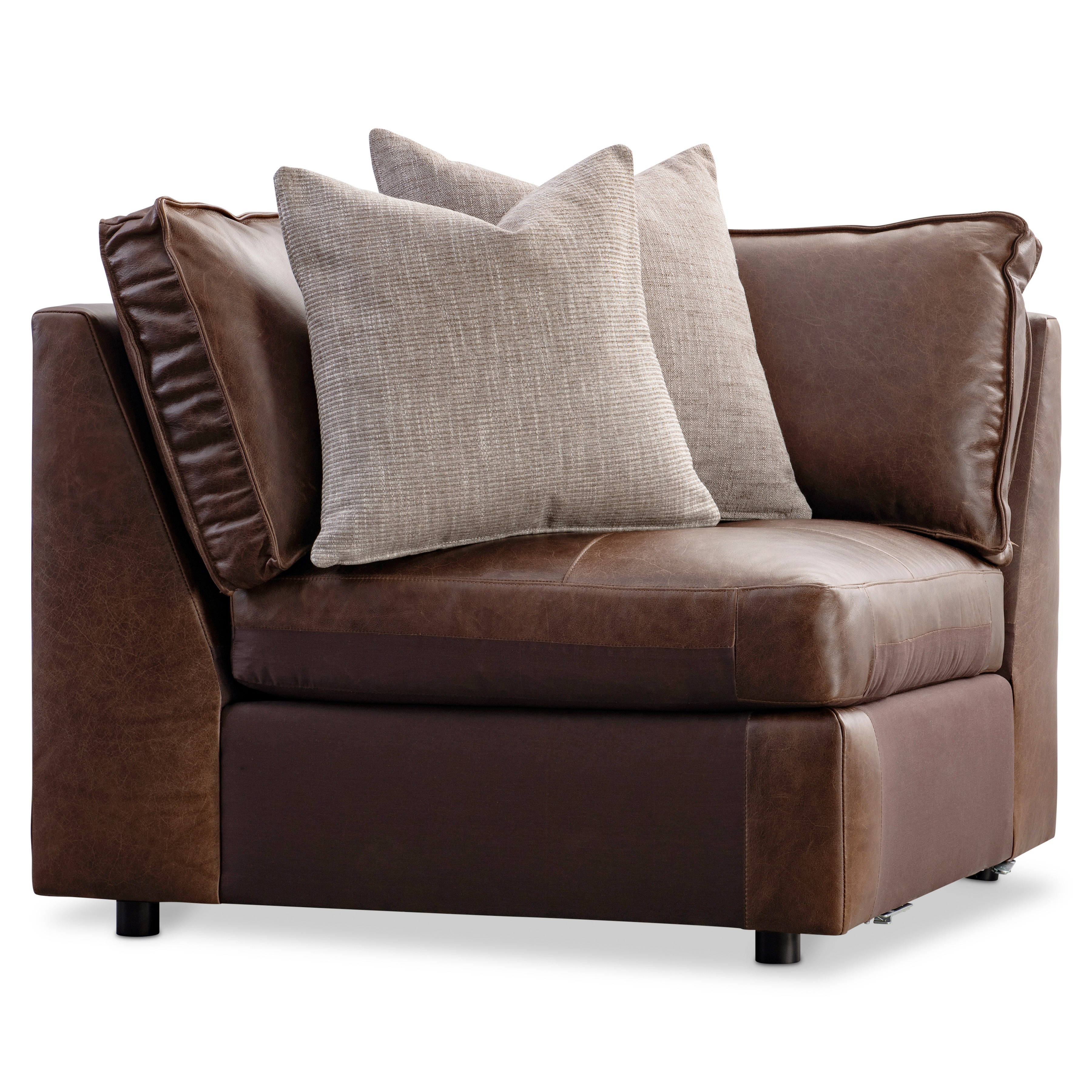 Brackney Leather Works カウレザーフレイムス　us三軒茶屋 Bernhardt Living Living Room Nest Leather Sectional K2239 - Kiser