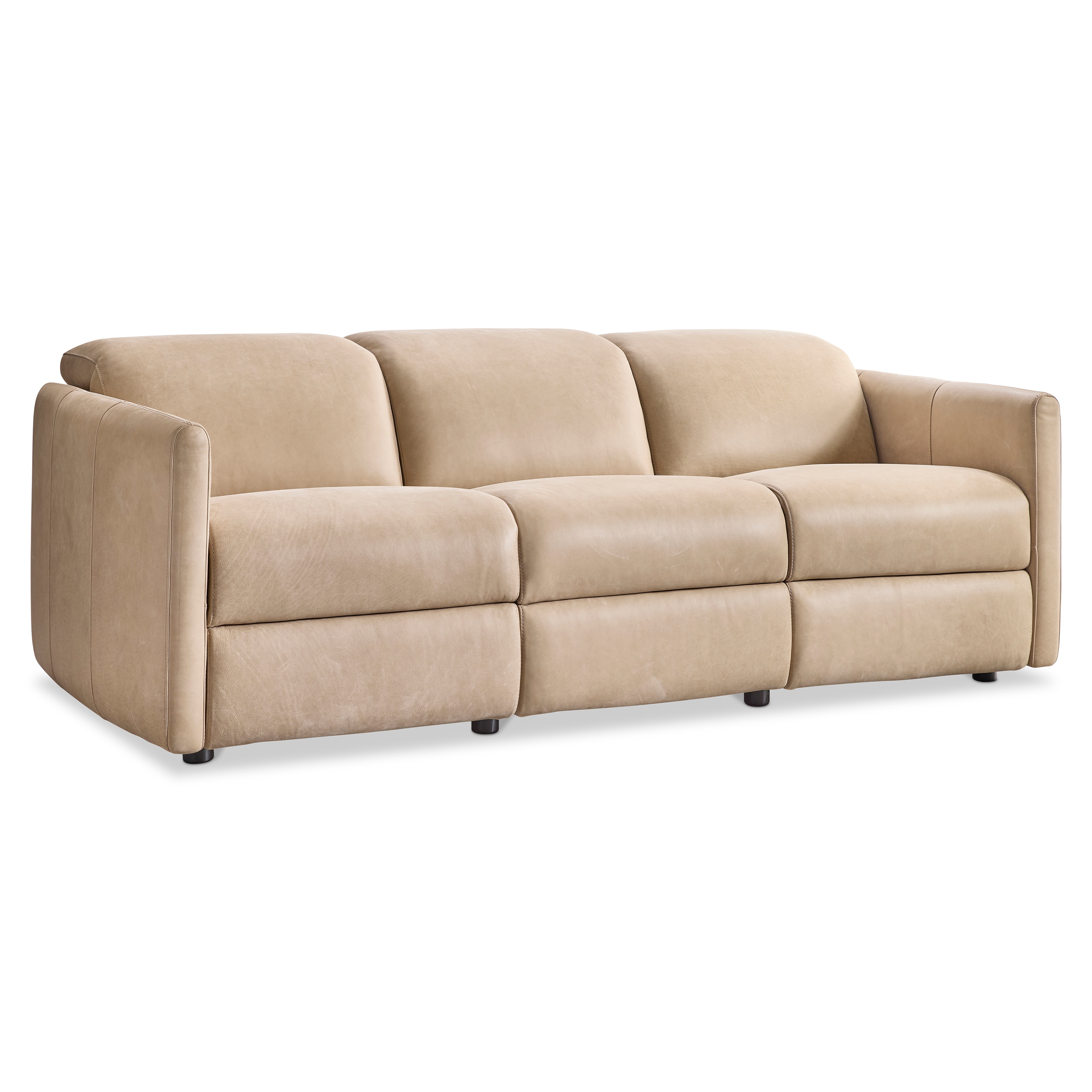 Bernhardt Living Sierra Leather Power Motion Sofa 