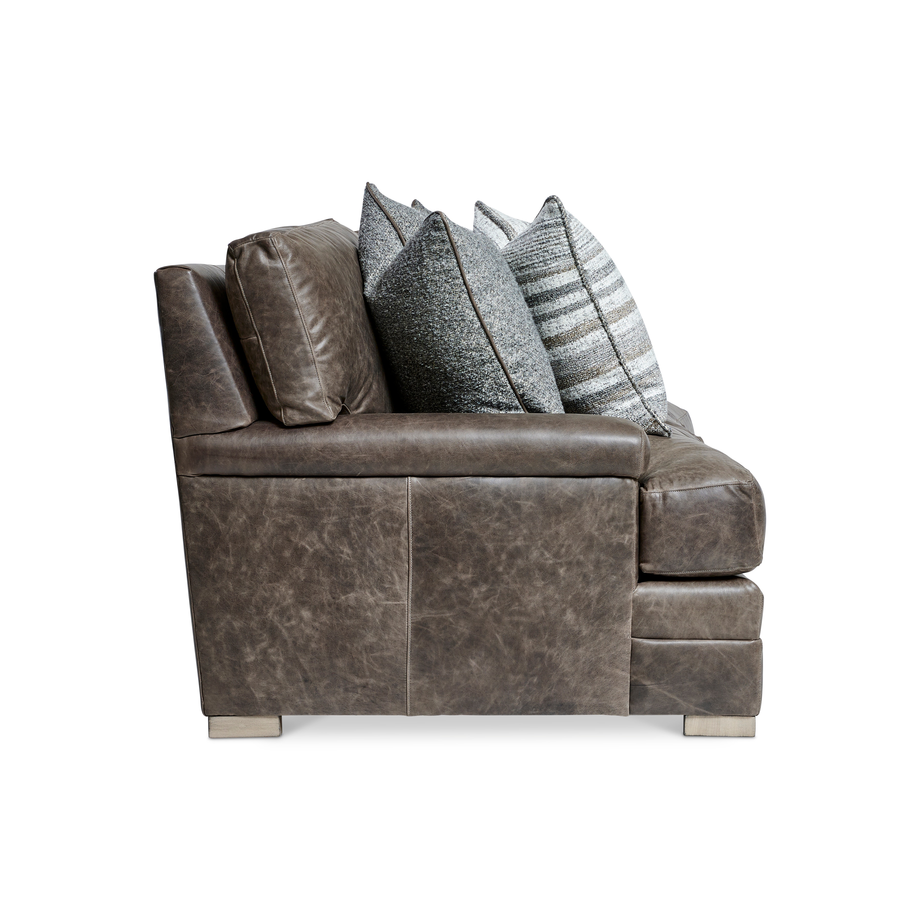 Bernhardt Living Living Room Burnham Leather Sofa 7207LO Stowers