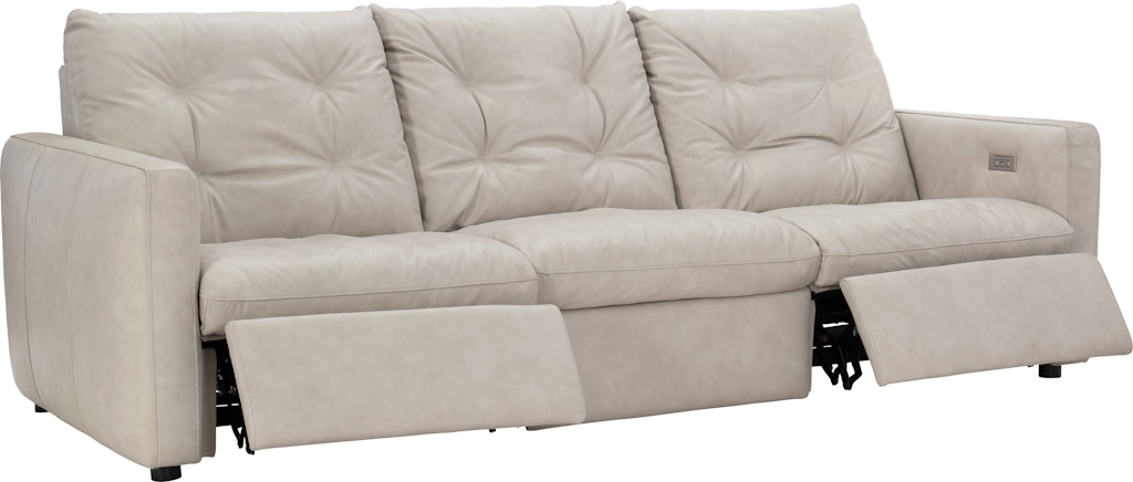 Furniture Kavier 90 Leather Sofa with Power Foot Rest, Created