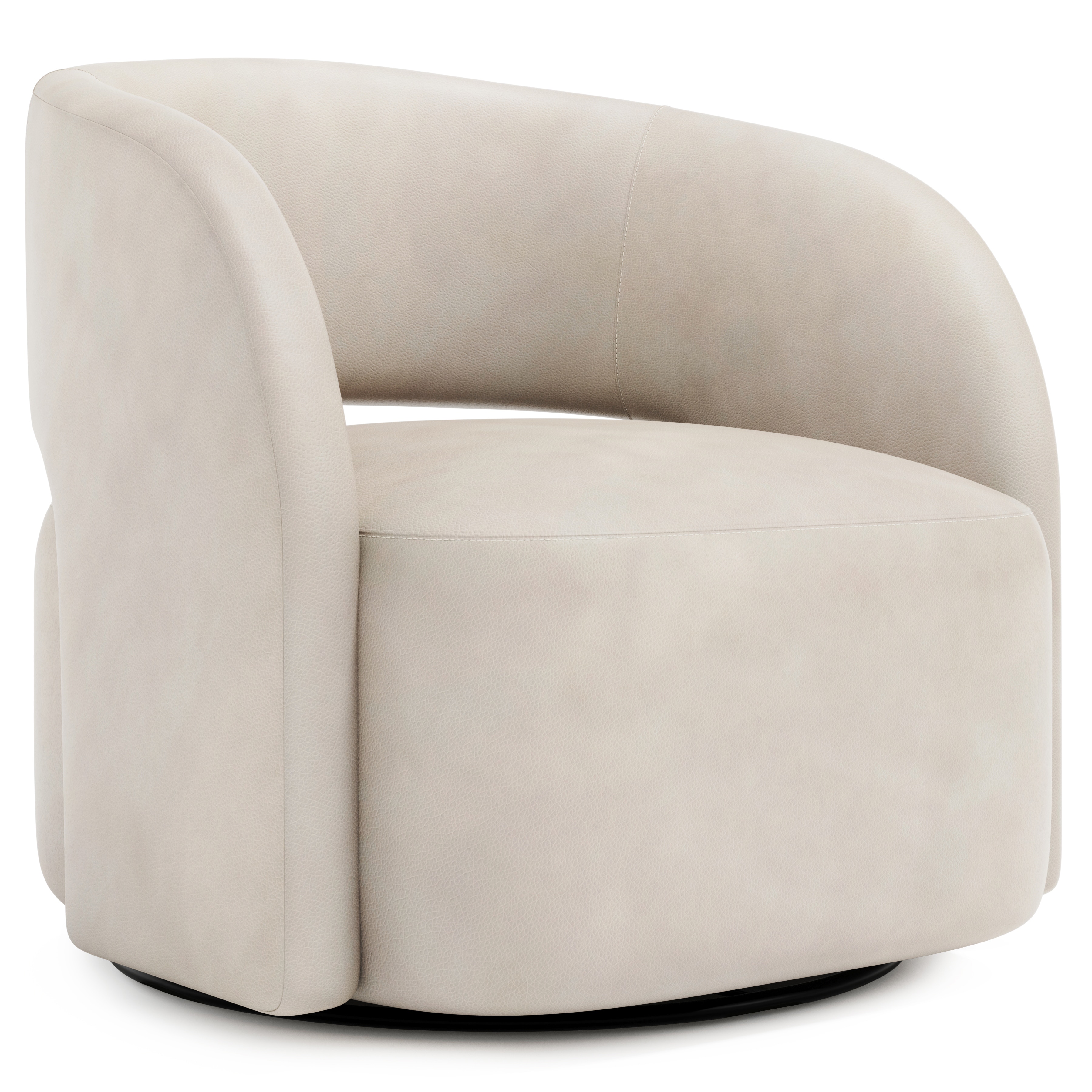Bernhardt Living Chloe Leather Swivel Chair 9323SL
