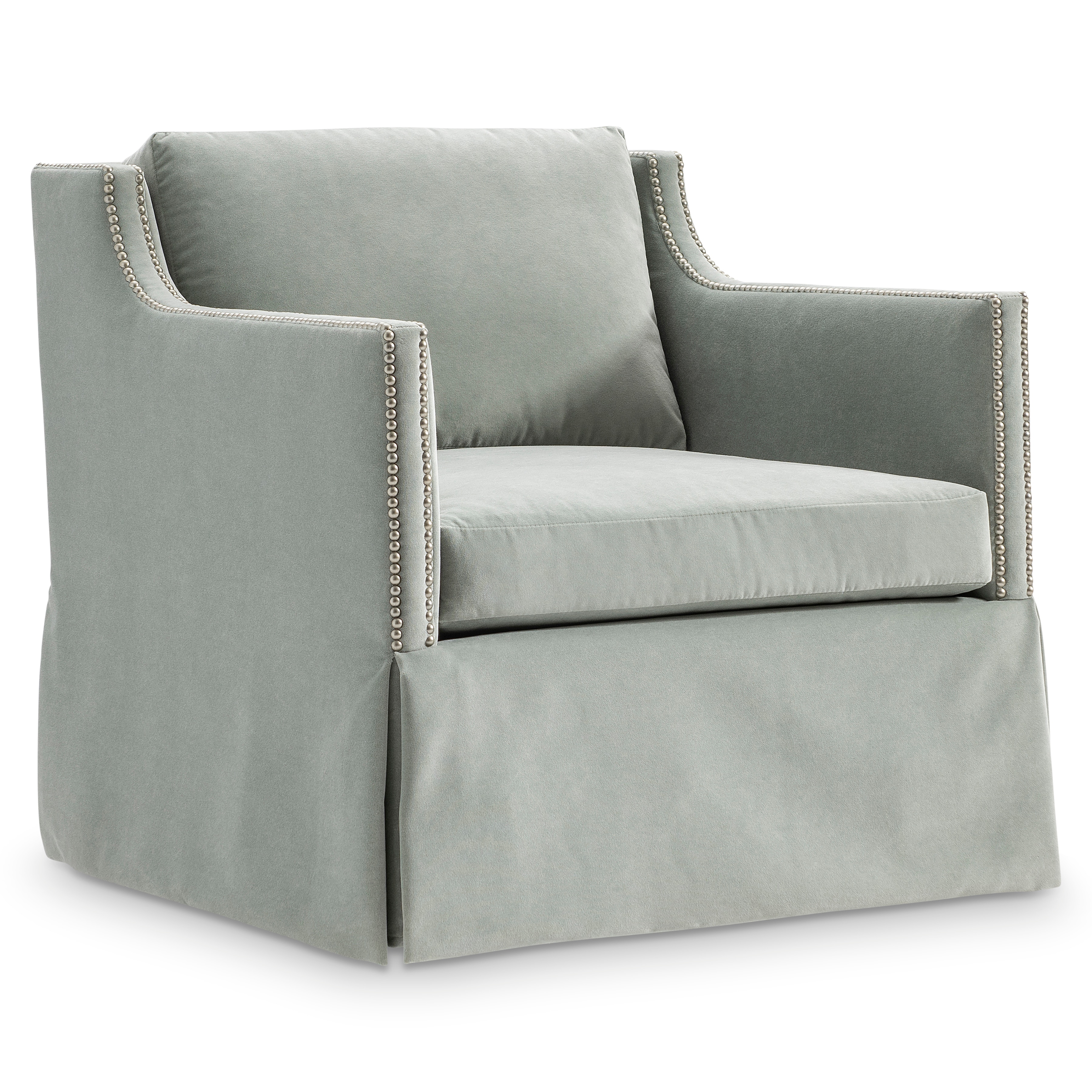 Bernhardt Living Delaney Fabric Swivel Chair B1803S