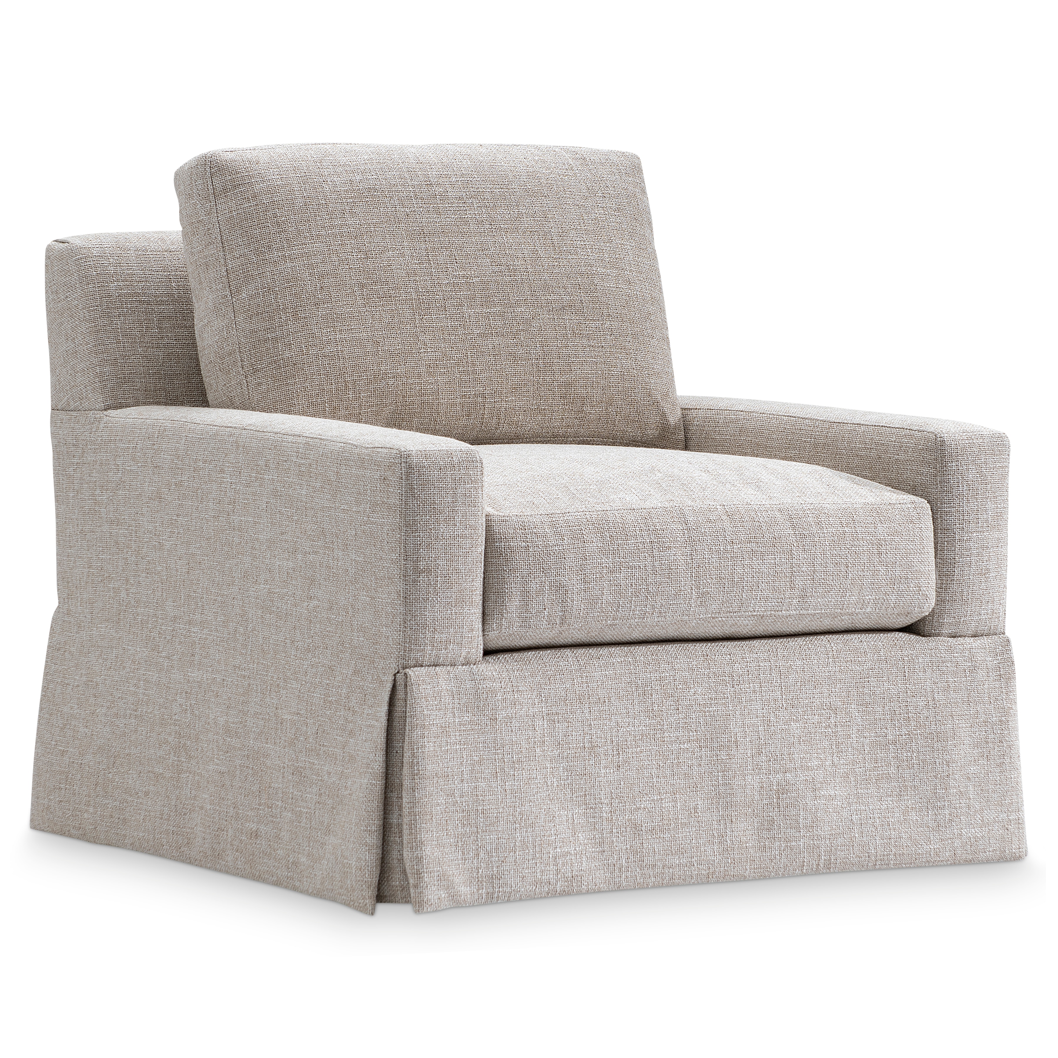 Bernhardt Living Sutton Fabric Swivel Chair P5752SA
