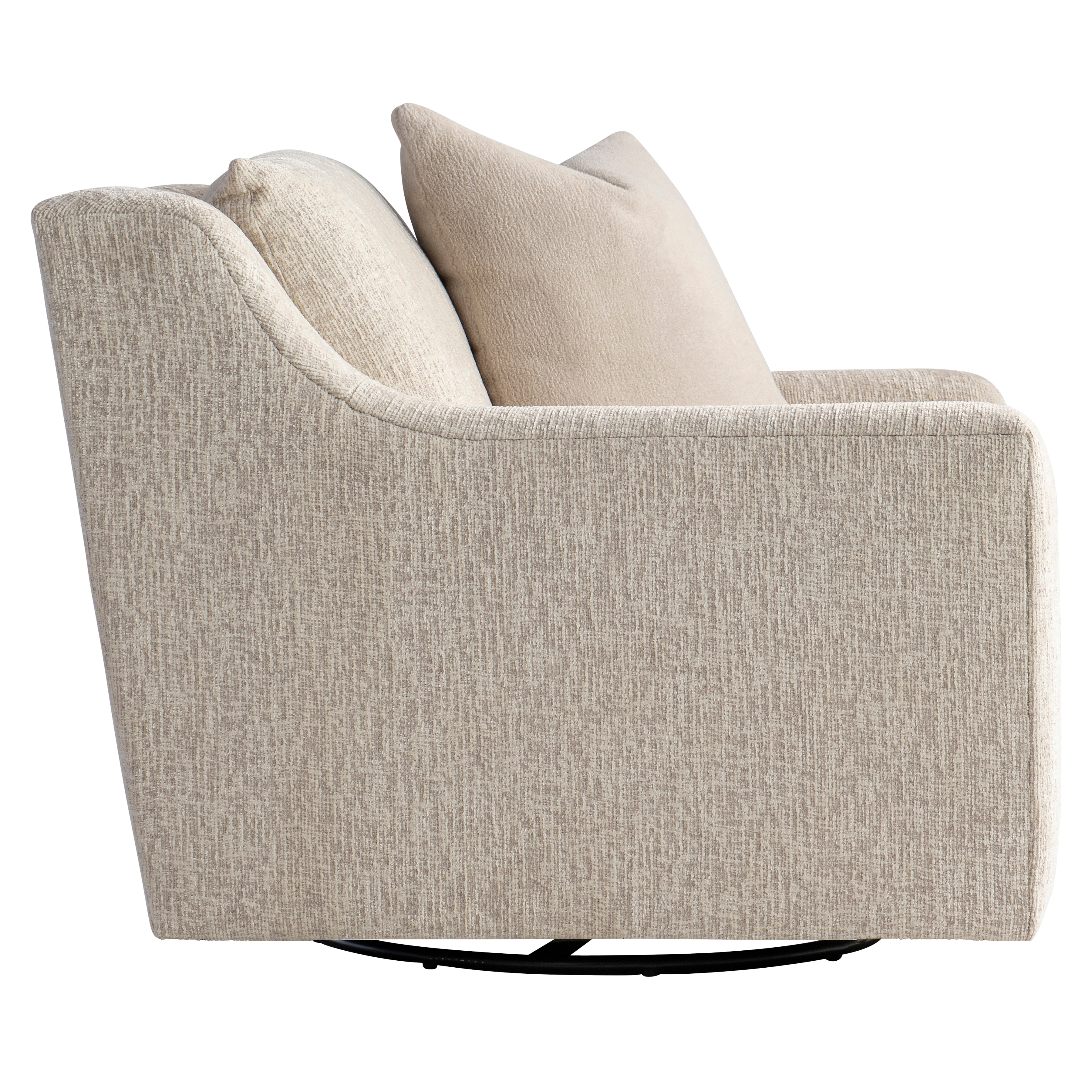 Bernhardt Living Living Room Gabi Fabric Swivel Chair P7082SA Klingman's