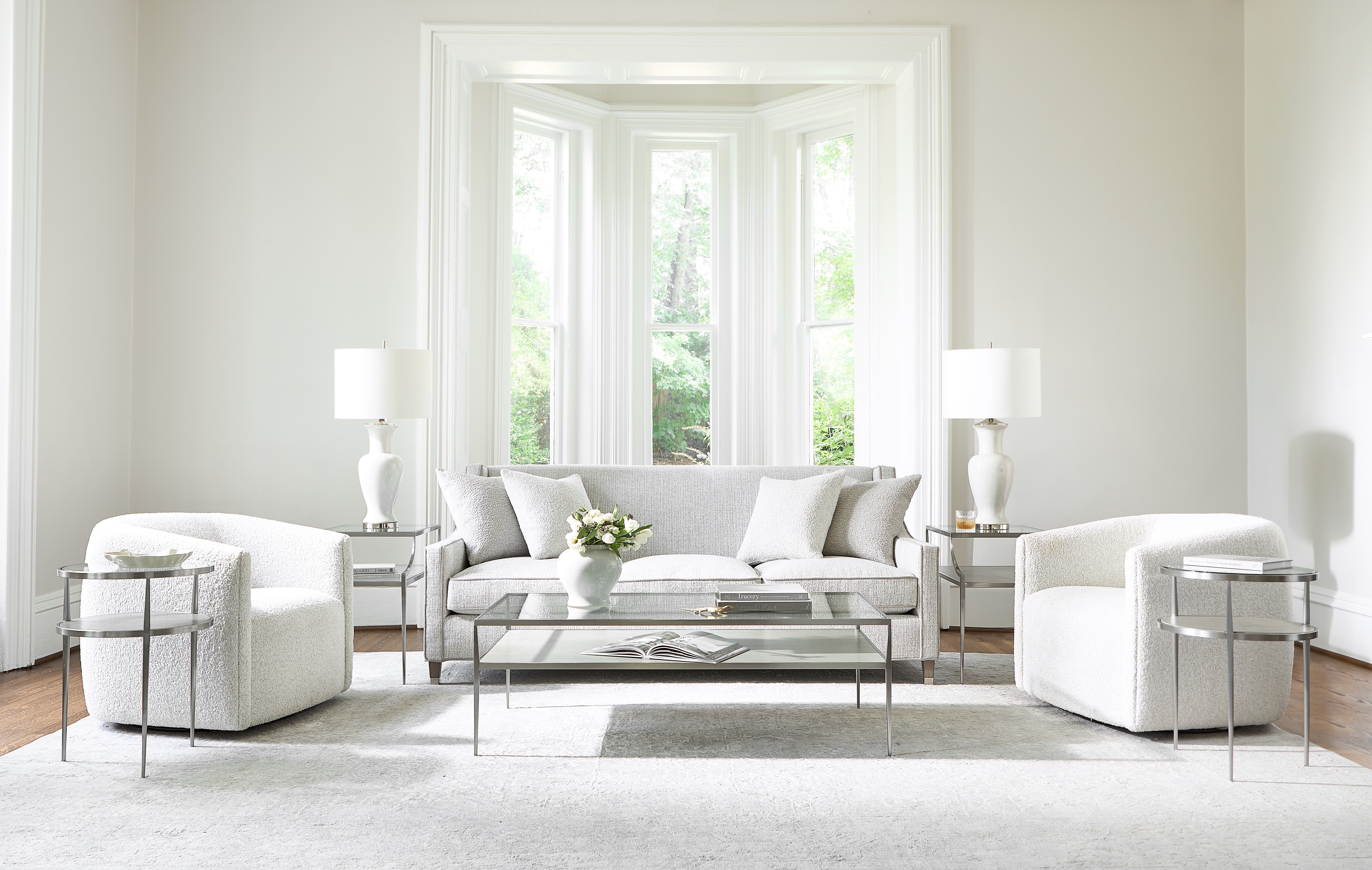 Bernhardt Aline Fabric Swivel Chair B6923S