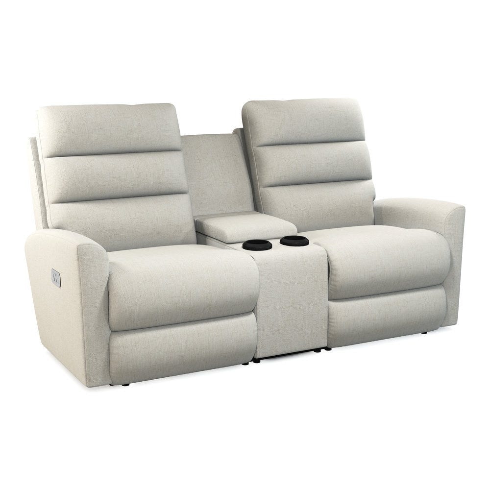 La-Z-Boy Liam Power Wall Reclining Loveseat with Headrest and Console U39786
