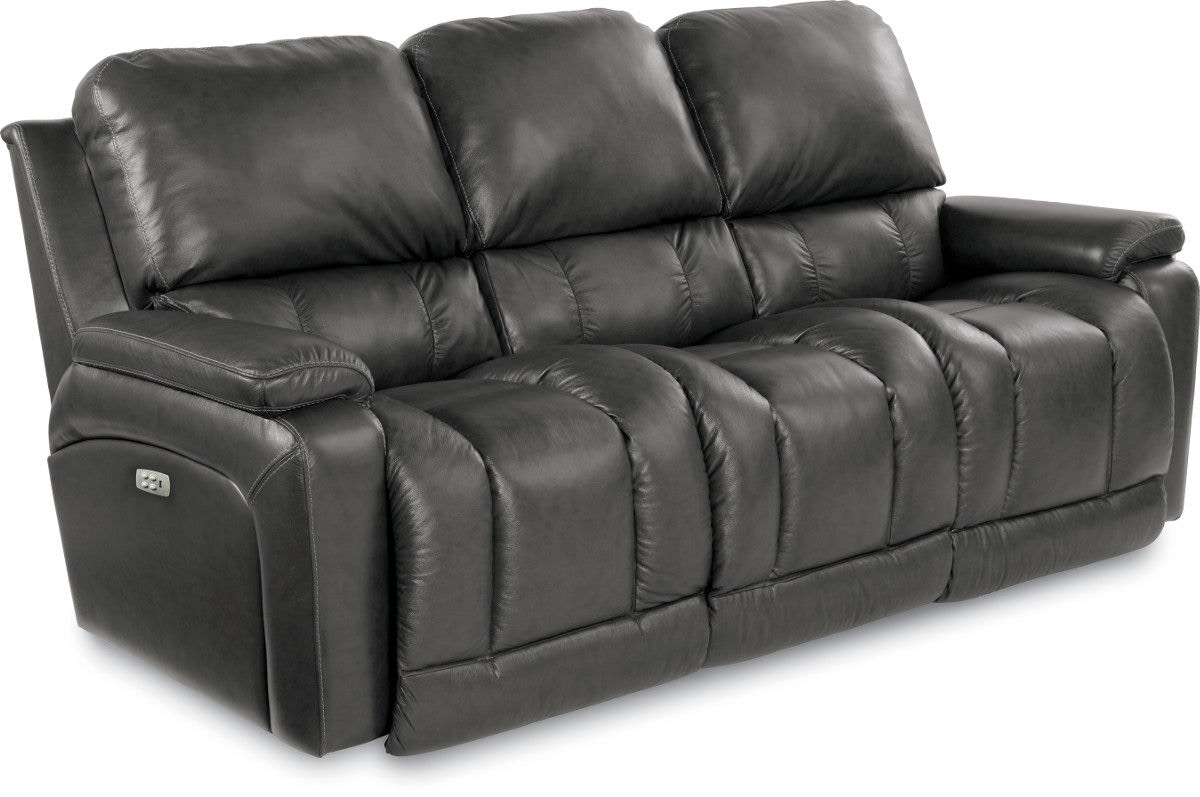 La-Z-Boy Living Room Greyson Power Reclining Sofa with Headrest 