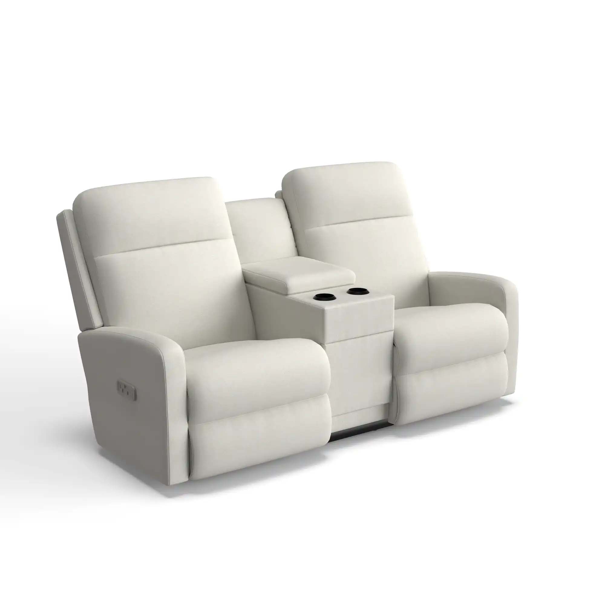 La-Z-Boy Finley Power Wall Reclining Loveseat with Headrest and Console U39747
