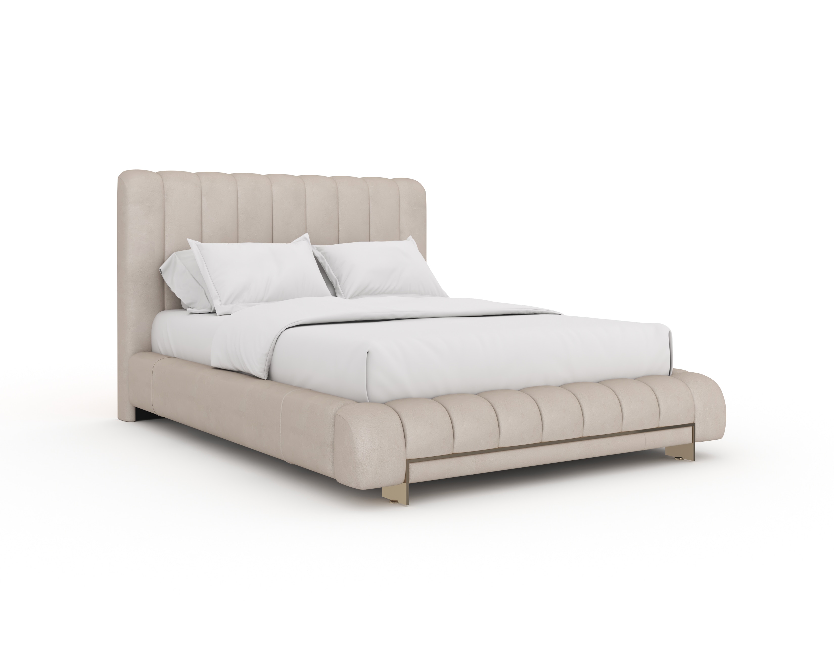 Caracole WELL BALANCED Queen BED ECRU 