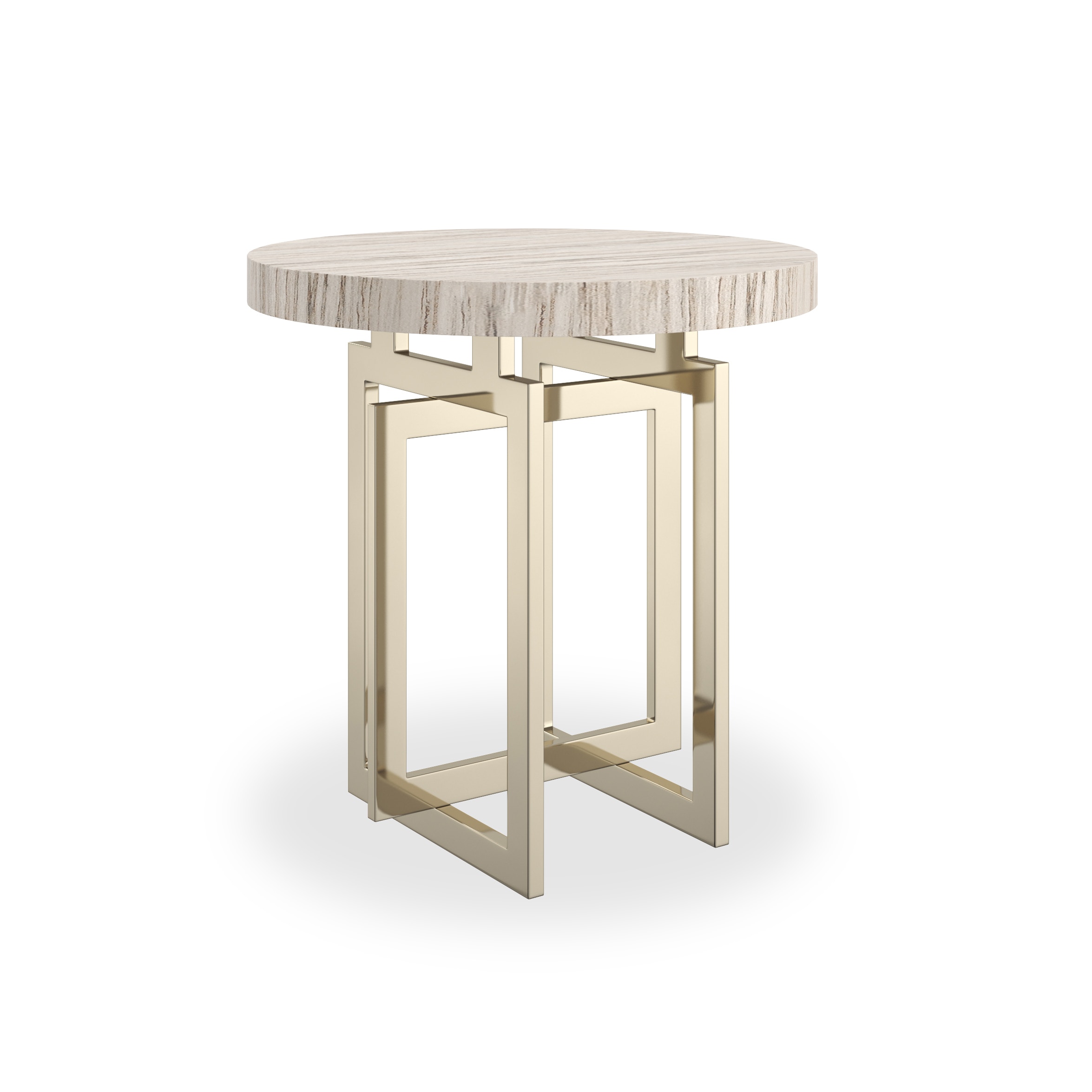 Caracole WISH YOU WERE HERE RND SIDE TABLE LT CLA-425V-4116