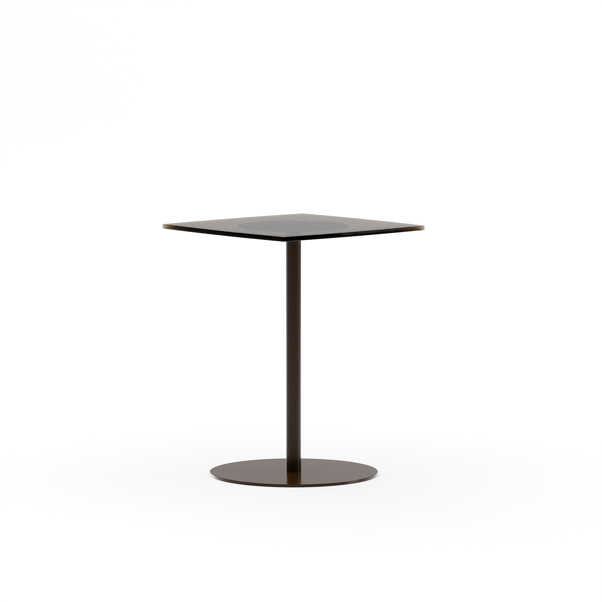  Resurface Bronze Glass Ped Side Table 