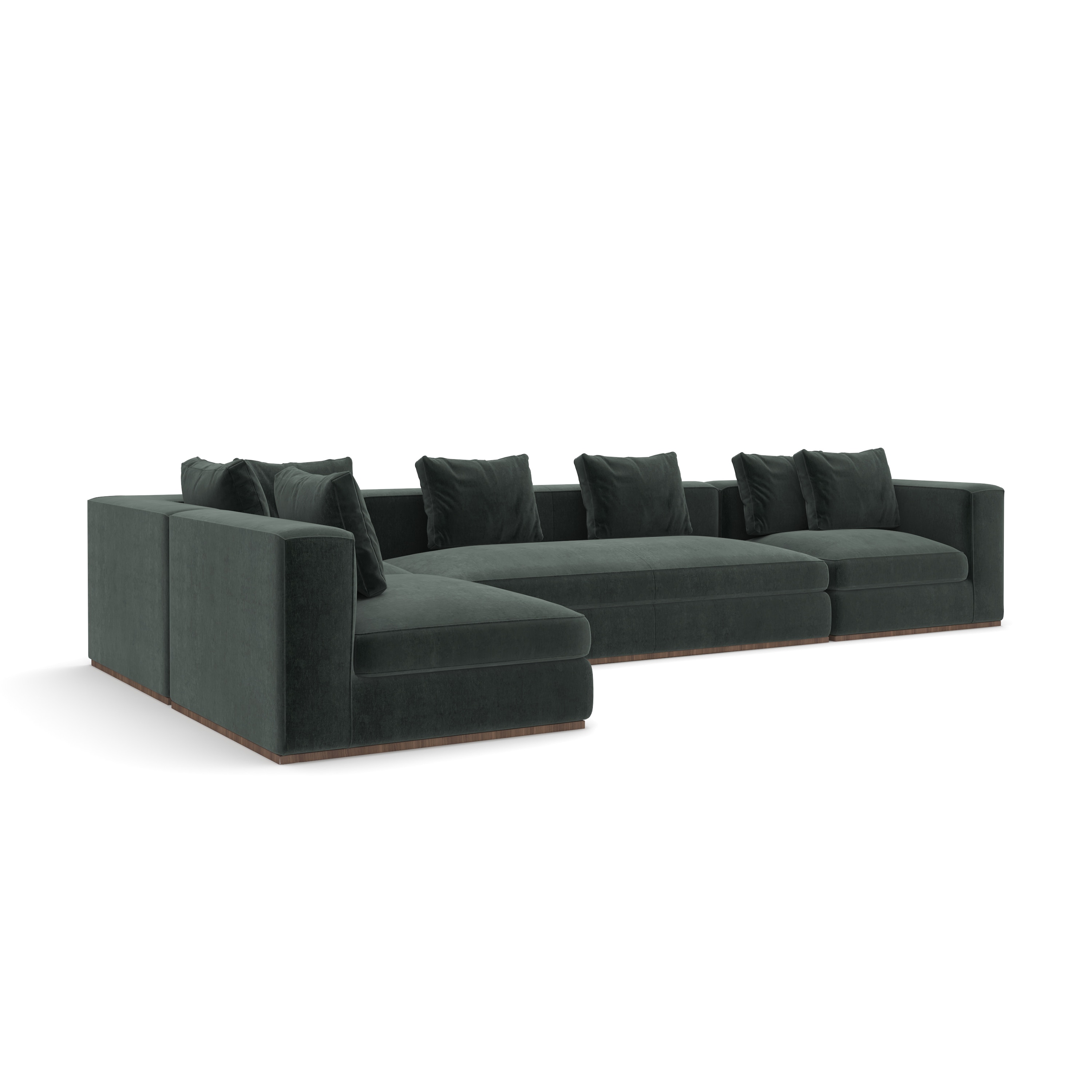 Caracole Bello 4pc Small L Sec - Peacock UPH-024-SEC18-A