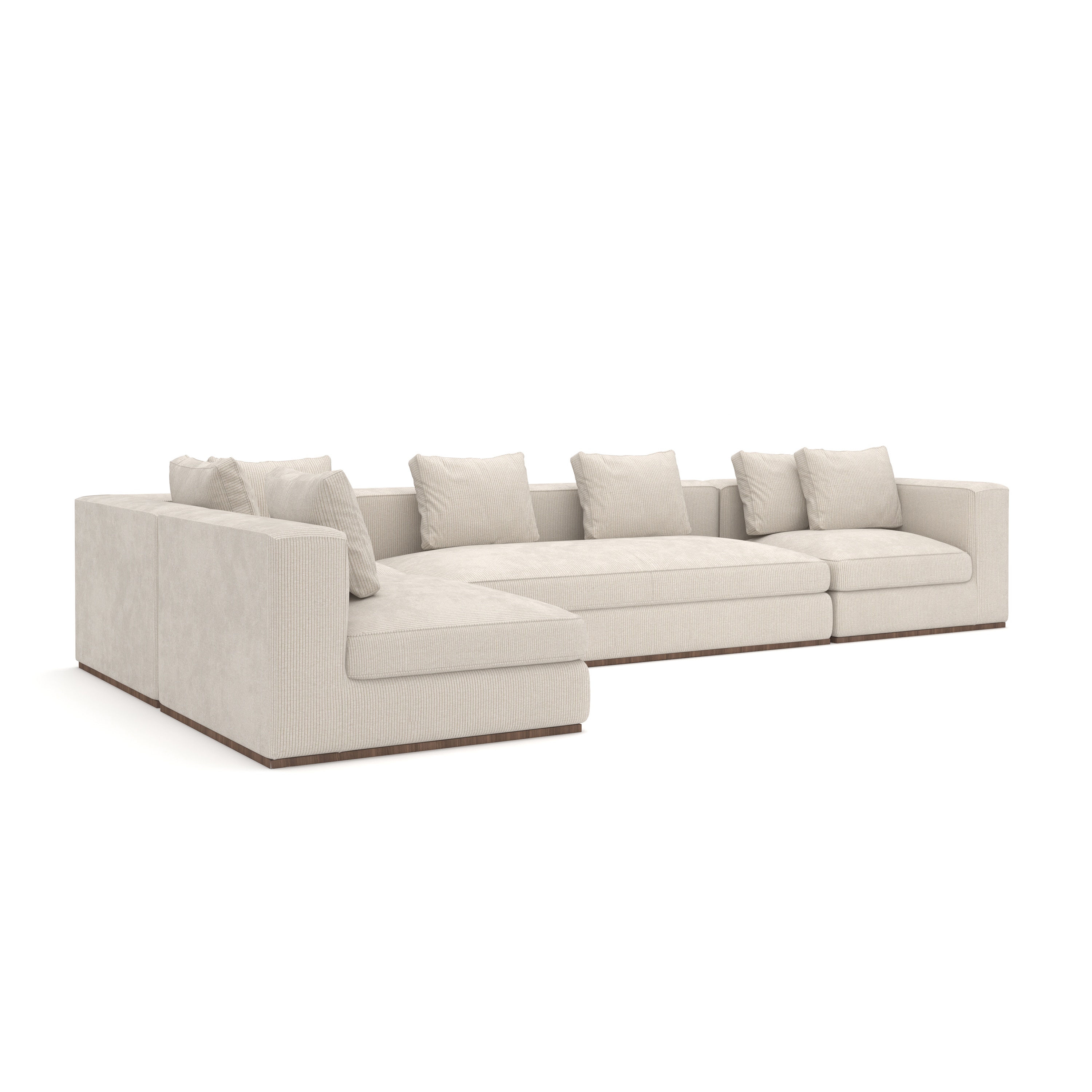 Caracole Bello 4pc Small L Sec - Ivory UPH-024-SEC18-B