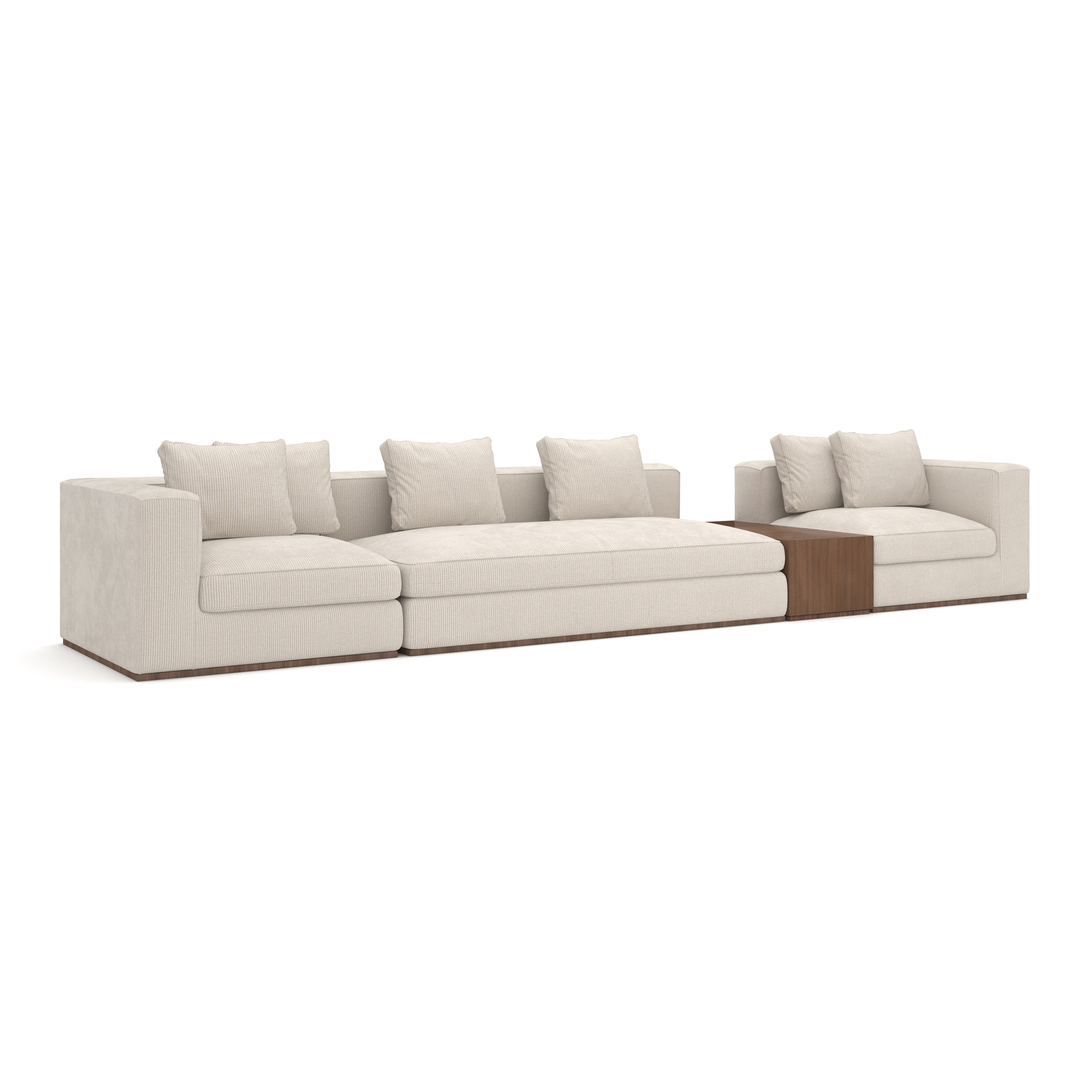 Caracole Bello 4pc Sectional - Ivory UPH-024-SEC2-B