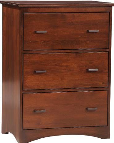 Y And T Woodcraft Home Office Prairie Mission 3 Drawer Lateral