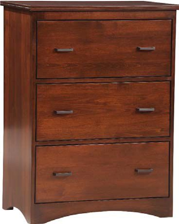 Y And T Woodcraft Home Office Prairie Mission 3 Drawer Lateral