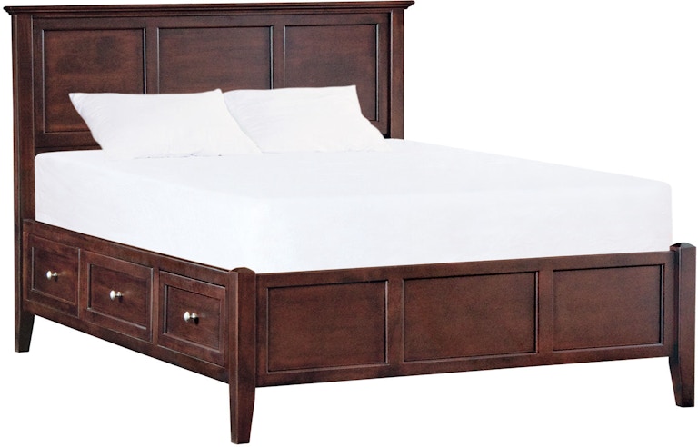 Whittier Wood Products McKenzie Collection CAF McKenzie Cal–King Storage Bed 1333CAF