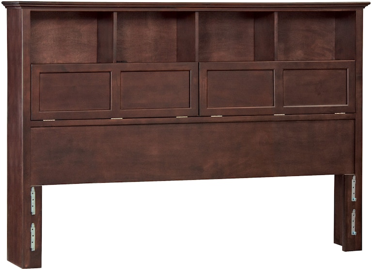 Whittier Wood Products McKenzie Collection CAF McKenzie King Bookcase Headboard 1377CAF
