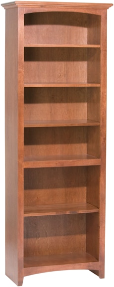 Whittier Wood Products McKenzie Collection GAC 72'' H X 24'' W McKenzie Alder Bookcase 1524GAC