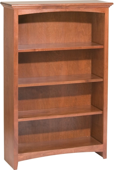 Whittier Wood Products McKenzie Collection GAC 48'' H X 30'' W McKenzie Alder Bookcase 1532GAC