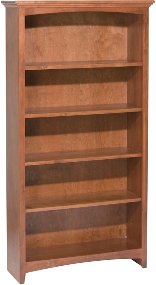 Whittier Wood Products McKenzie Collection GAC 60'' H X 30'' W McKenzie Alder Bookcase 1533GAC