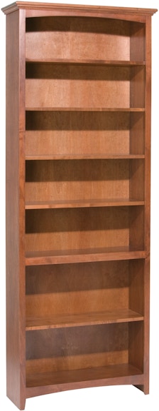 Whittier Wood Products McKenzie Collection GAC 84'' H X 30'' W McKenzie Alder Bookcase 1536GAC