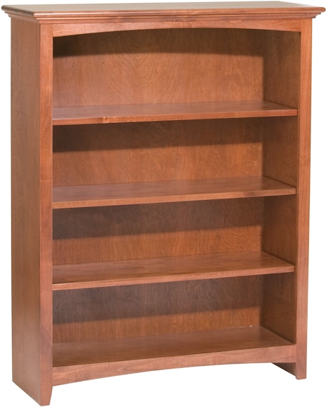 Whittier Wood Products McKenzie Collection GAC 48'' H X 36'' W McKenzie Alder Bookcase 1542GAC