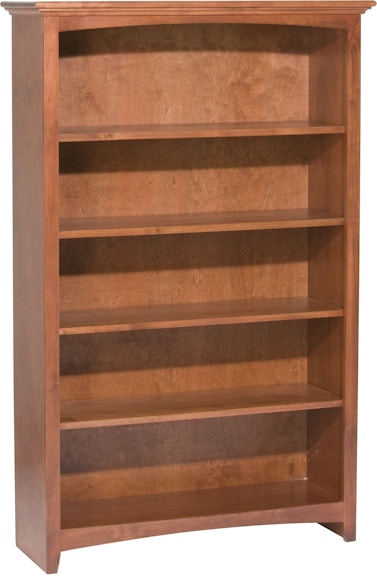 Whittier Wood Products McKenzie Collection GAC 60'' H X 36'' W McKenzie Alder Bookcase 1543GAC