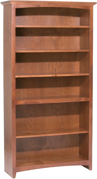 Whittier Wood Products McKenzie Collection GAC 72'' H X 36'' W McKenzie Alder Bookcase 1544GAC