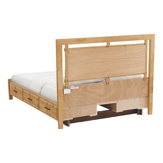 Whittier Wood Products Addison Queen Panel Storage Bed - Thumbnail 3