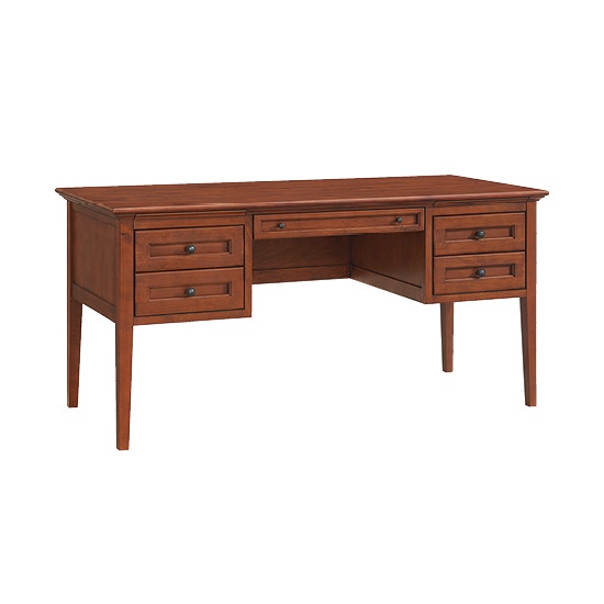 Cherry wood desk with drawers discount