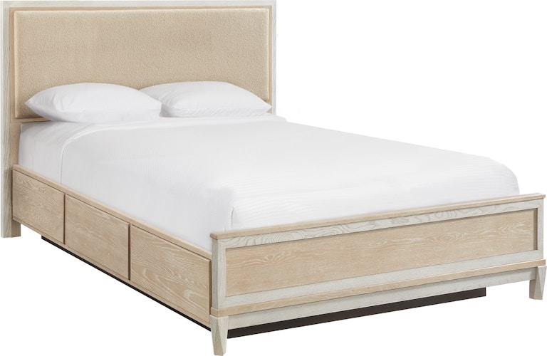 Whittier Wood Products Catalina SAN Catalina CK Upholstered Panel Storage Bed 3353SAN