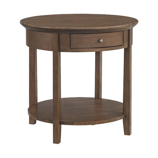 Whittier Wood Products McKenzie Round End Table 3510GAC/JAV/PEC