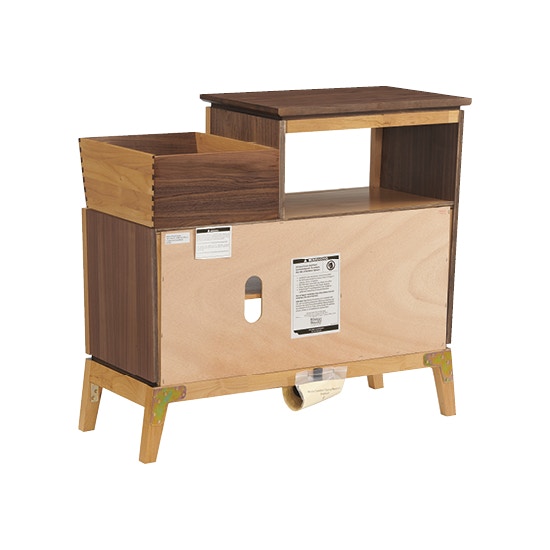 Whittier Wood Products Addison 38"W Vinyl Record Station - Thumbnail 2