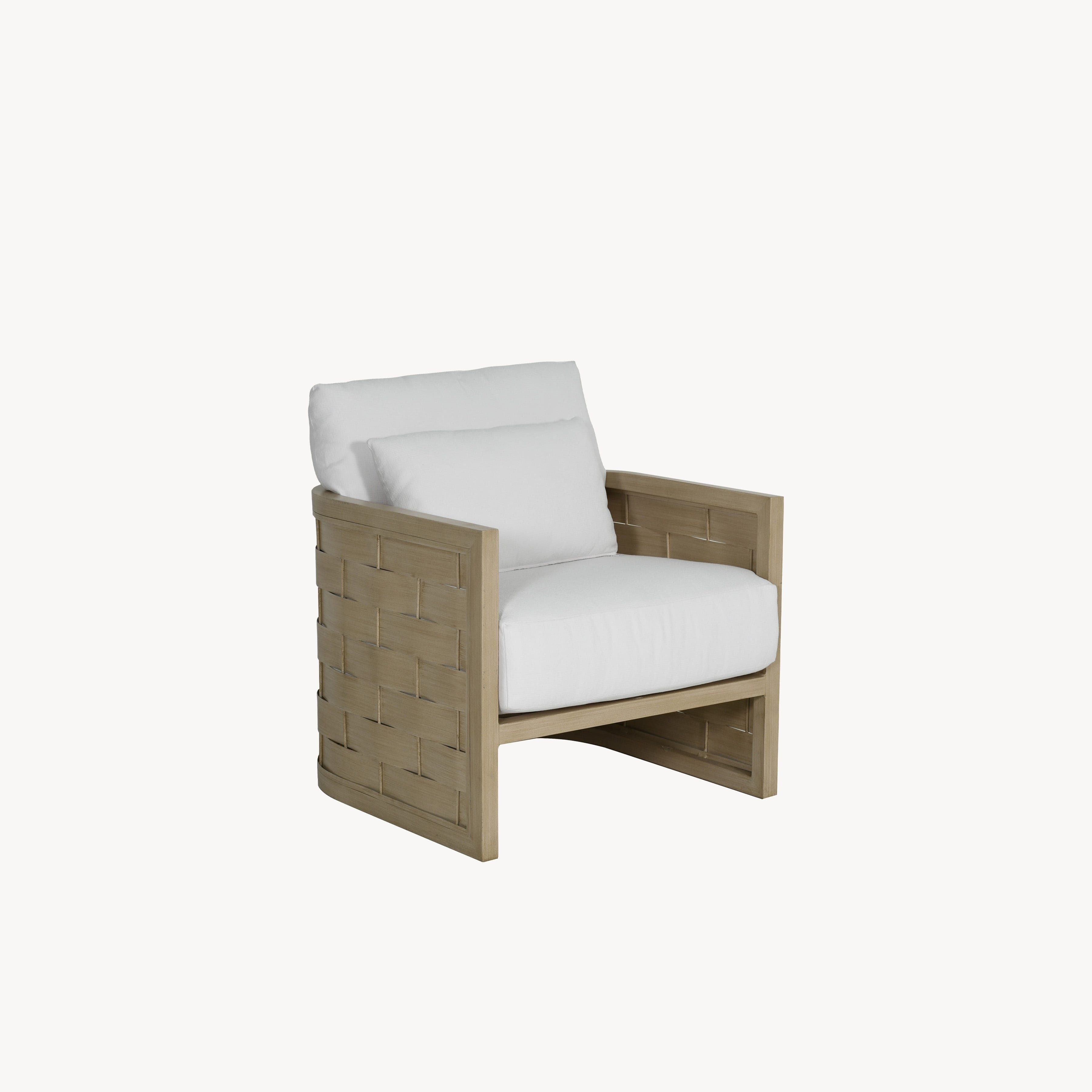 Castelle Outdoor Furniture Biscayne Cushioned Lounge Chair 5C10R Howard Lorton Furniture Design