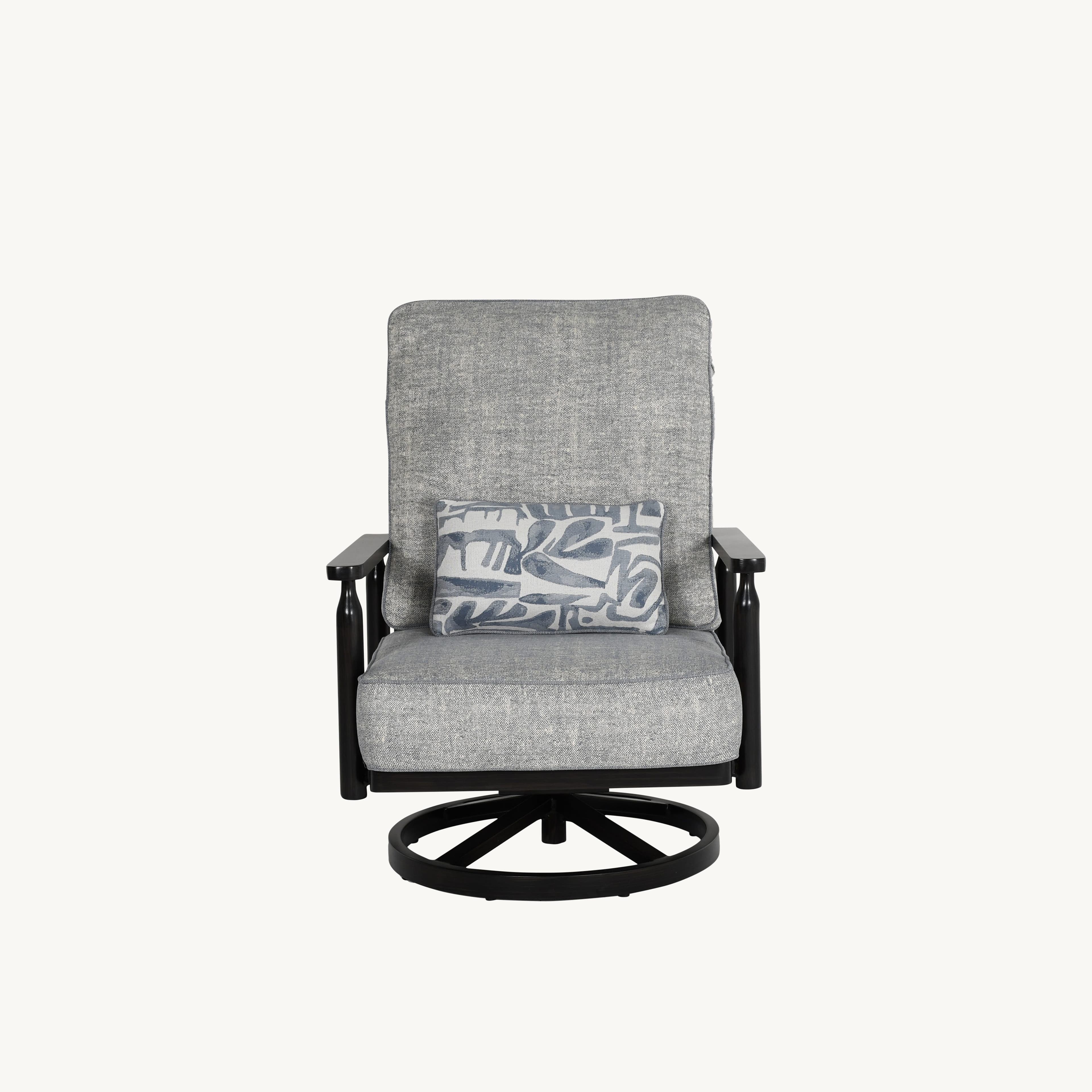 Castelle Holland Cushioned High Back Lounge Swivel Rocker 