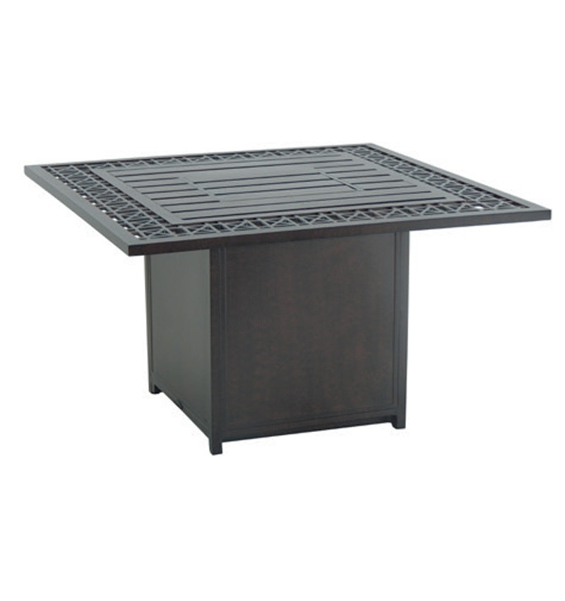 Castelle Outdoor Patio Lancaster Square Firepit Coffee Table