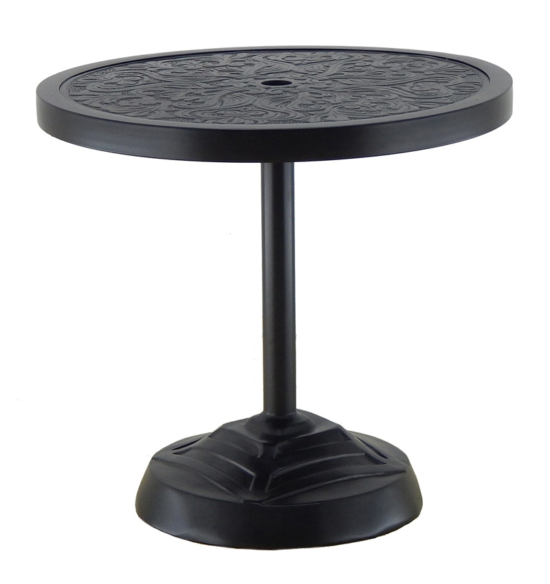Castelle Outdoor Patio Cast Top Side Table Umbrella Base 75 Lbs Hco24 Howard Lorton Furniture