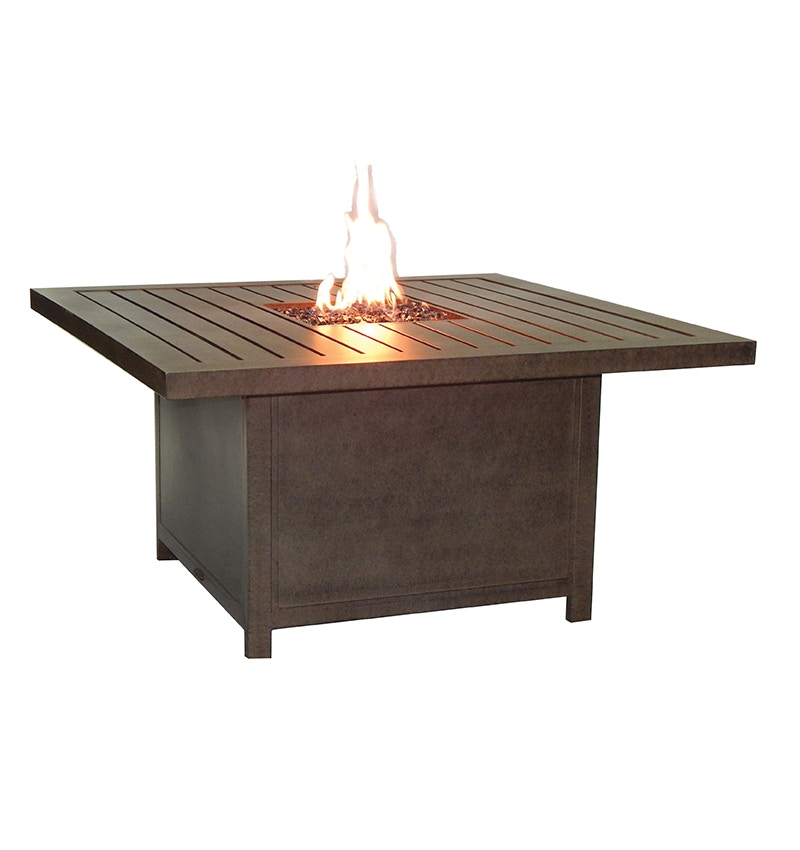 Castelle Outdoor Patio Moderna Square Firepit Coffee Table Psf42wl